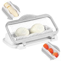 Multifunctional kitchen slicer with adjustable blades on a white background