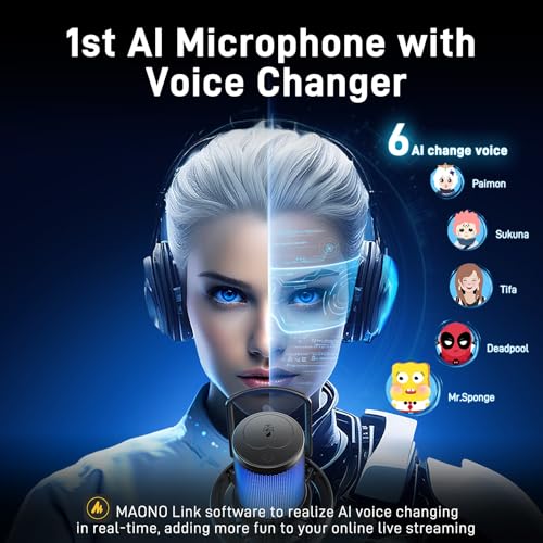 Maono DM40 Wireless Gaming Mic: The World’s 1st AI Voice-Changing Microphone