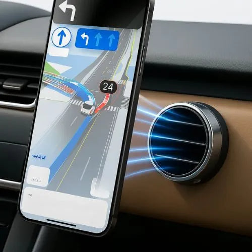 SR Mag-Lock Vacuum Mount – 2-in-1 Smart Air-Lock & N52 Magnetic Phone Holder