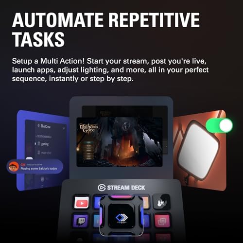 Elgato Stream Deck MK.2: 15 LCD Macro Keys Studio Controller - Works with Mac & PC