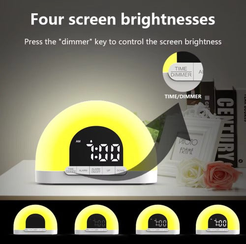 SR Luxe Sunrise Alarm Clock – Smart Wake-Up Light & RGB Mood Lamp