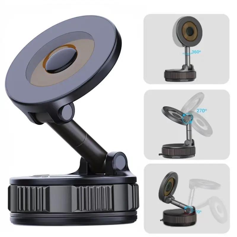 SR Mag-Titan Pro – 360° Retractable Magnetic Mount with Ultra-Vacuum Suction & N54 Grip