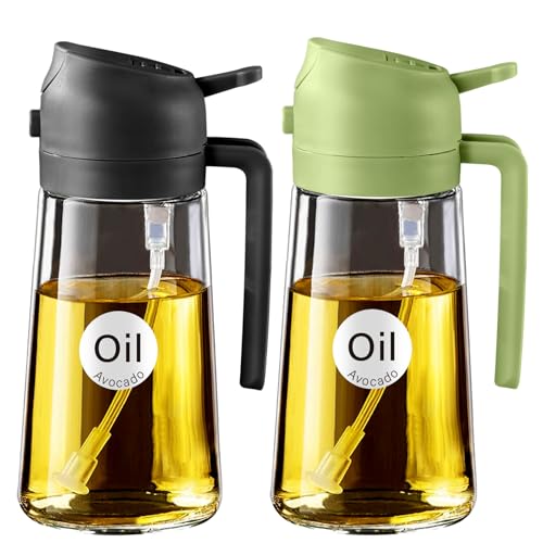 YARRAMATE Dual-Function Olive Oil Sprayer & Pourer Bottle
